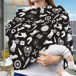 Motorcycle Equipment Pattern Print Baby Seat Cover
