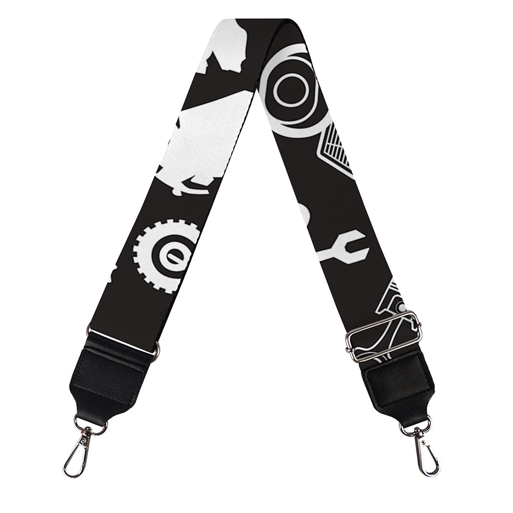 Motorcycle Equipment Pattern Print Bag Strap