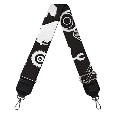 Motorcycle Equipment Pattern Print Bag Strap