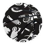 Motorcycle Equipment Pattern Print Basketball