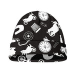 Motorcycle Equipment Pattern Print Beanie