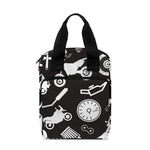 Motorcycle Equipment Pattern Print Bible Tote Bag