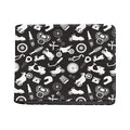 Motorcycle Equipment Pattern Print Bifold Wallet