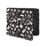 Motorcycle Equipment Pattern Print Bifold Wallet