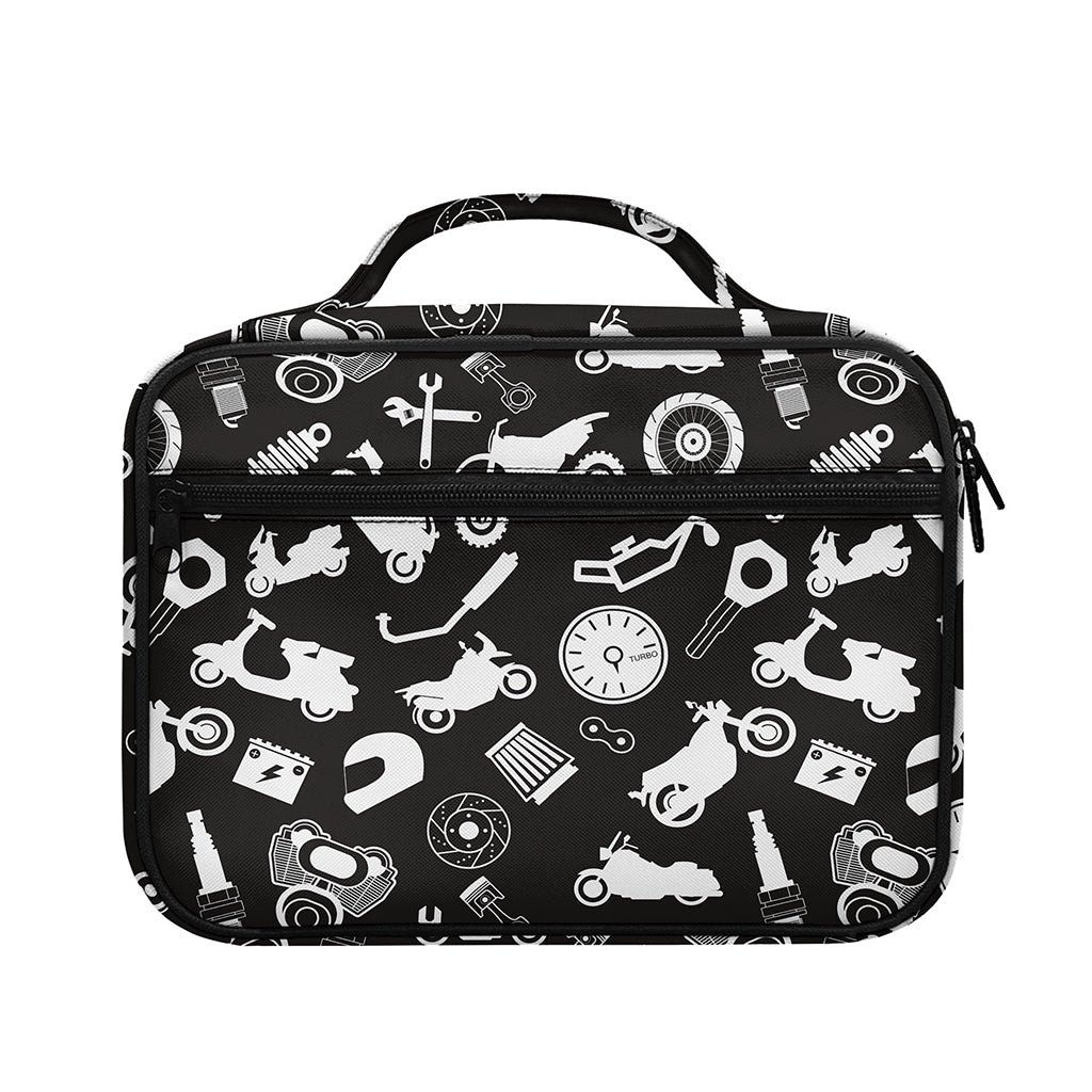 Motorcycle Equipment Pattern Print Briefcase Bible Bag