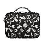 Motorcycle Equipment Pattern Print Briefcase Bible Bag