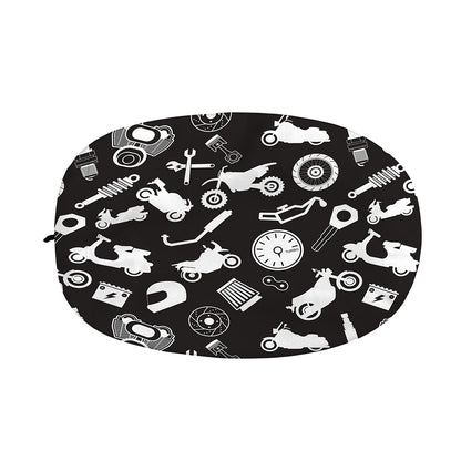 Motorcycle Equipment Pattern Print Car Side Mirror Covers
