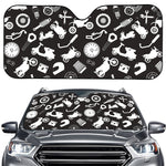 Motorcycle Equipment Pattern Print Car Windshield Sun Shade