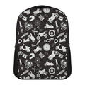 Motorcycle Equipment Pattern Print Casual Backpack