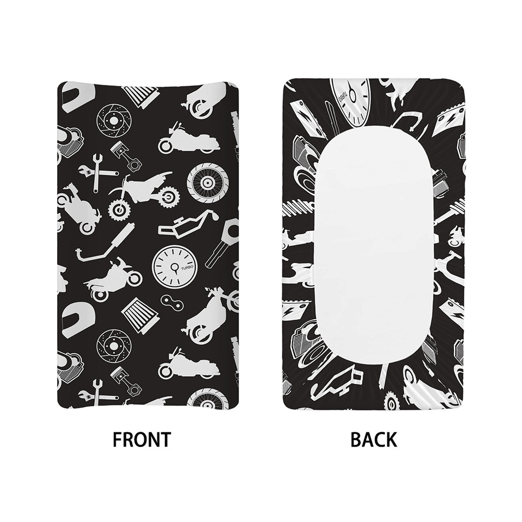 Motorcycle Equipment Pattern Print Changing Pad Cover