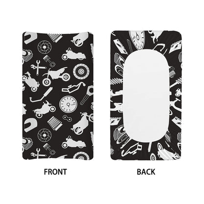 Motorcycle Equipment Pattern Print Changing Pad Cover