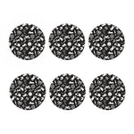 Motorcycle Equipment Pattern Print Coaster Set