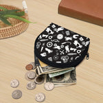 Motorcycle Equipment Pattern Print Coin Purse