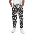 Motorcycle Equipment Pattern Print Cotton Sweatpants