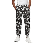 Motorcycle Equipment Pattern Print Cotton Pants
