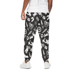 Motorcycle Equipment Pattern Print Cotton Pants
