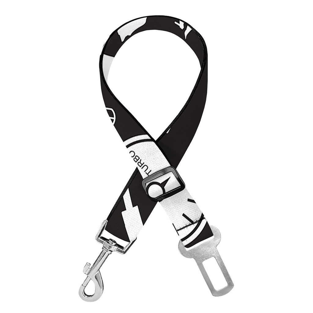 Motorcycle Equipment Pattern Print Dog Seat Belt