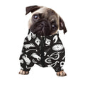Motorcycle Equipment Pattern Print Dog Zip Up Jacket