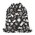 Motorcycle Equipment Pattern Print Drawstring Bag