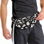 Motorcycle Equipment Pattern Print Fanny Pack