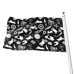 Motorcycle Equipment Pattern Print Flag