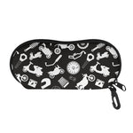 Motorcycle Equipment Pattern Print Glasses Case