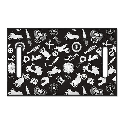 Motorcycle Equipment Pattern Print Golf Cart Seat Cover