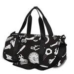 Motorcycle Equipment Pattern Print Gym Bag