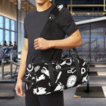 Motorcycle Equipment Pattern Print Gym Bag