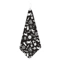 Motorcycle Equipment Pattern Print Hand Towel