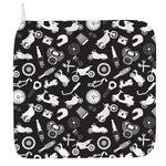 Motorcycle Equipment Pattern Print Hand Towel