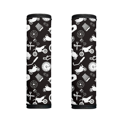 Motorcycle Equipment Pattern Print Handle Covers