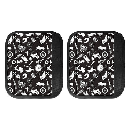 Motorcycle Equipment Pattern Print Handle Covers