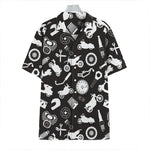 Motorcycle Equipment Pattern Print Hawaiian Shirt
