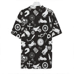 Motorcycle Equipment Pattern Print Hawaiian Shirt