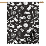 Motorcycle Equipment Pattern Print House Flag