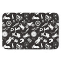 Motorcycle Equipment Pattern Print Indoor Door Mat