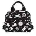 Motorcycle Equipment Pattern Print Insulated Lunch Bag