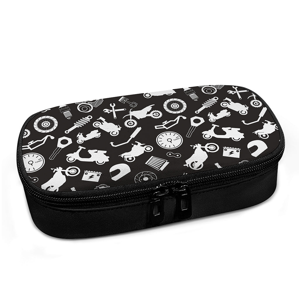 Motorcycle Equipment Pattern Print Insulin Cooler Travel Case