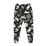 Motorcycle Equipment Pattern Print Jogger Pants
