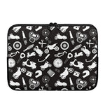 Motorcycle Equipment Pattern Print Laptop Sleeve