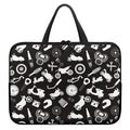 Motorcycle Equipment Pattern Print Laptop Sleeve With Handle