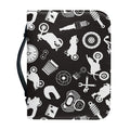 Motorcycle Equipment Pattern Print Leather Bible Cover