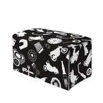 Motorcycle Equipment Pattern Print Leather Tissue Box Cover