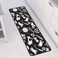 Motorcycle Equipment Pattern Print Long Kitchen Mat