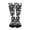 Motorcycle Equipment Pattern Print Long Socks