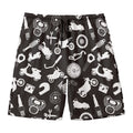 Motorcycle Equipment Pattern Print Men's Swim Trunks