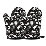 Motorcycle Equipment Pattern Print Oven Mitts