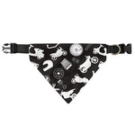 Motorcycle Equipment Pattern Print Over The Collar Dog Bandana