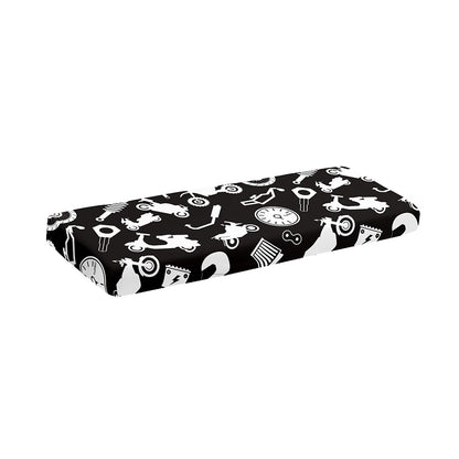 Motorcycle Equipment Pattern Print Piano Keyboard Cover